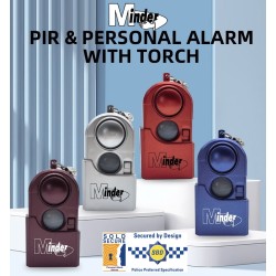Minder PIR & Personal Alarm with Torch