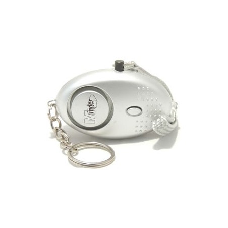 Metallic Mini Key Ring Torch Alarm