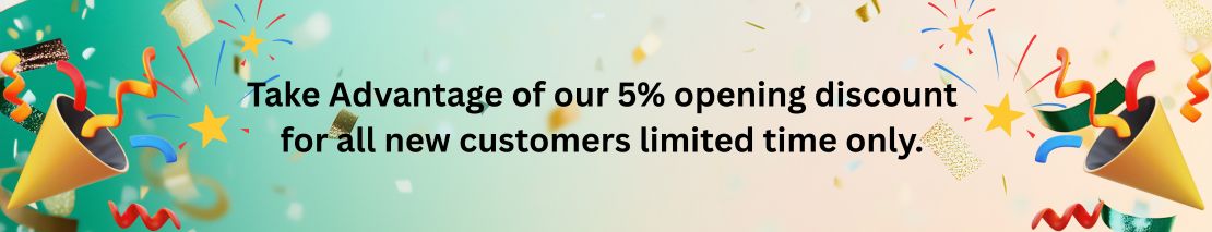 5% New customer offer 